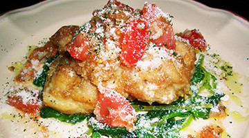 カツレツのピッツァ職人風